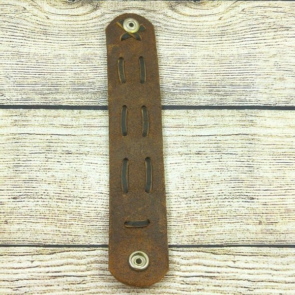 Cuff Leather Bracelet Handmade Boho Wristband Unisex Gift For Men and Women VTG - Picture 8 of 10